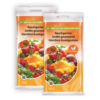 Bio Erde Naschgarten 30 Liter im Doppelpack (2x15 Liter)