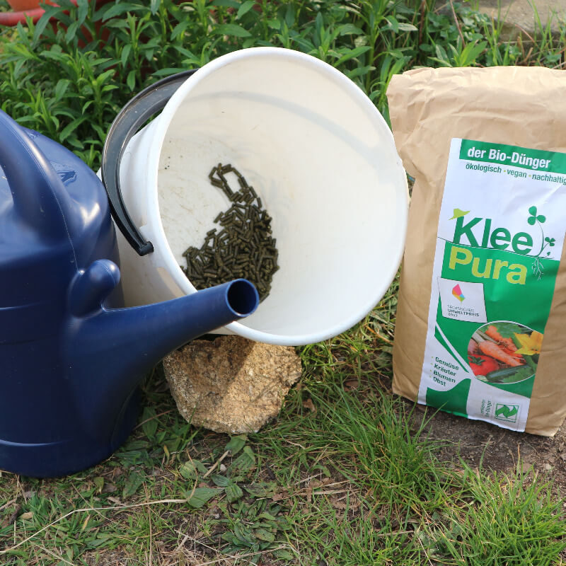 KleePura als Flssigdnger und strkende Pflanzenjauchen