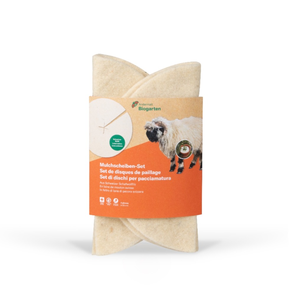 Mulchscheiben in der Verpackung