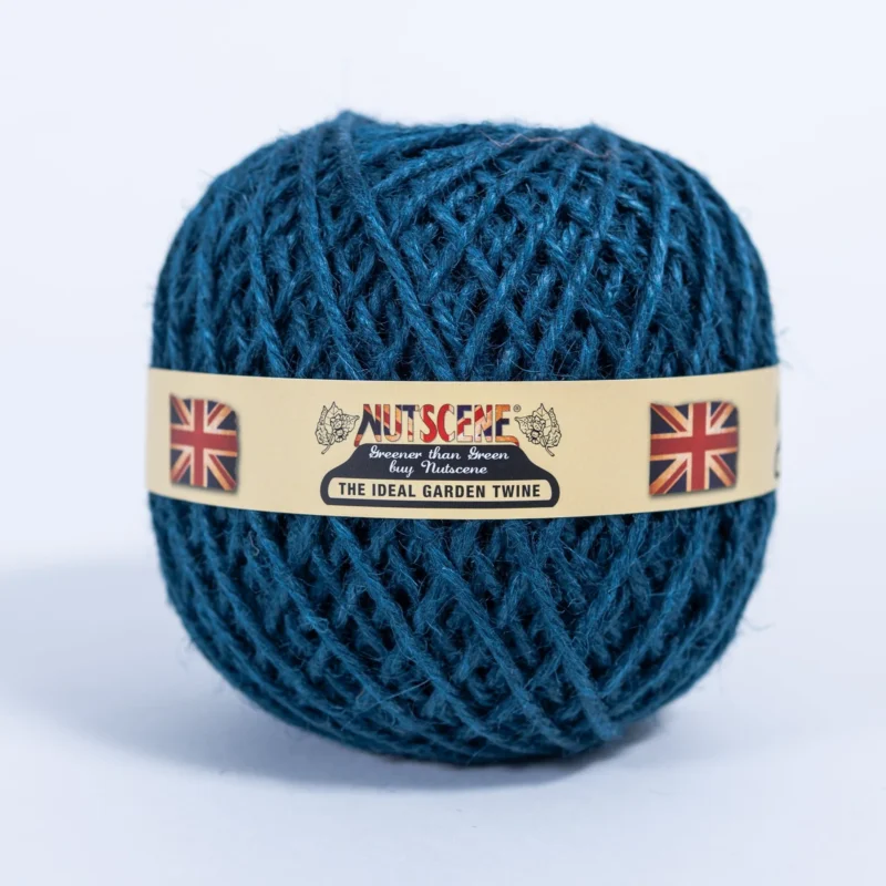 Jute-Strick blau