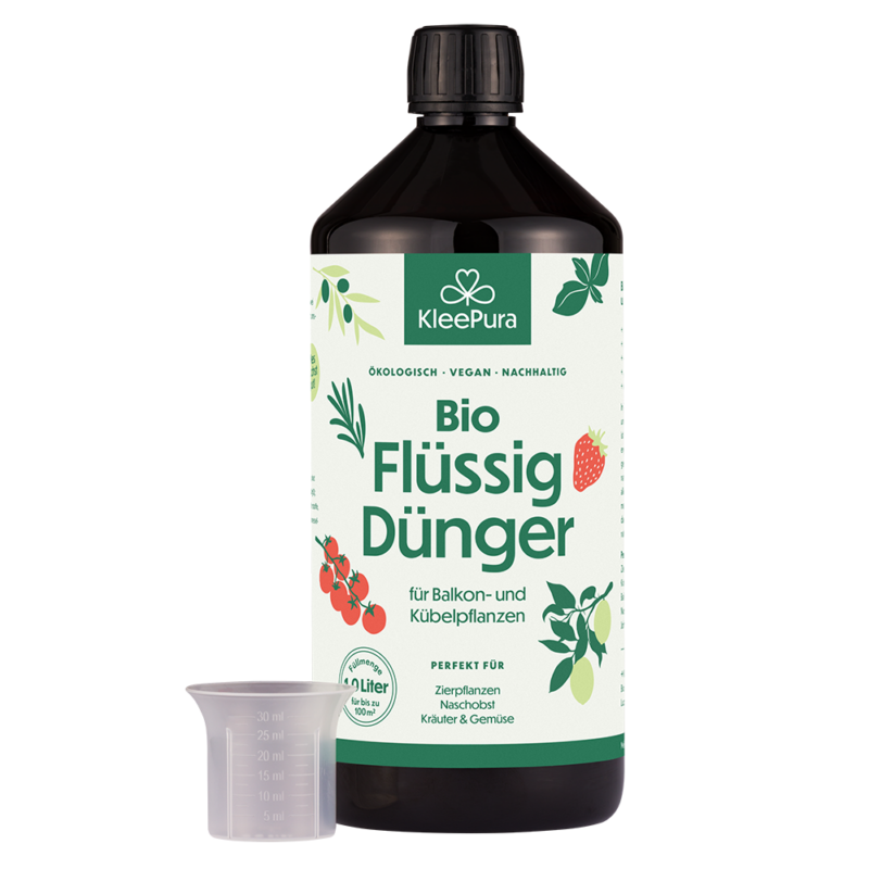 Bio Flssigdnger fr Balkon- & Kbelpflanzen | KleePura