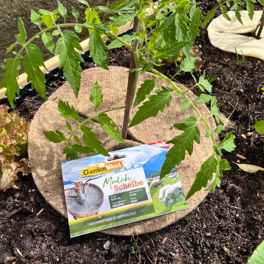 Mulchscheibe im Einsatz mit Produktschild (1)