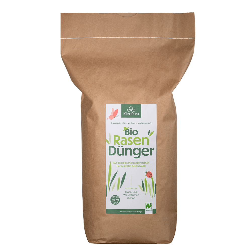 KleePura Bio Rasendünger 10,5 kg Vorderseite