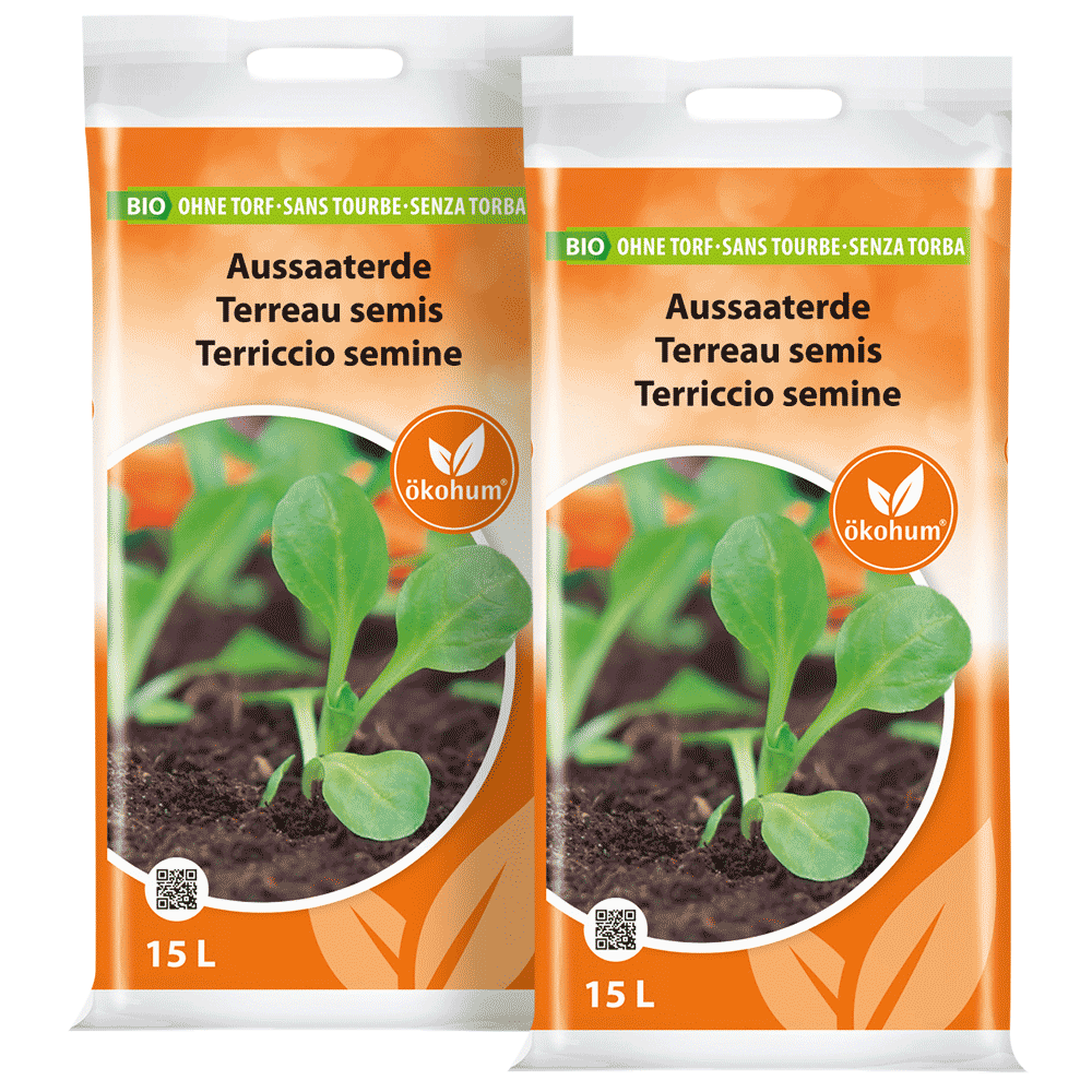 Ökohum Bio Aussaaterde Doppelpack