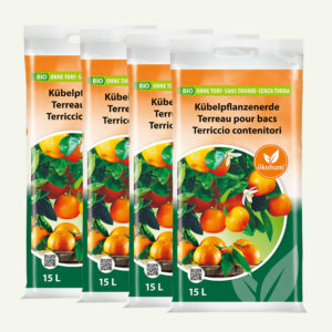 ökohum Bio Kübelpflanzenerde - 4 x 15 Liter (1)