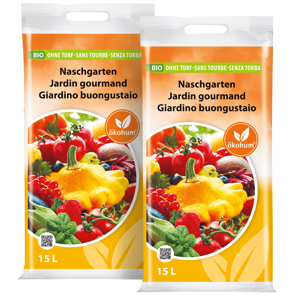 ökohum Bio Erde Naschgarten Doppelpack