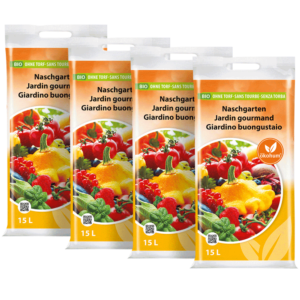 ökohum Bio Erde Naschgarten Viererpack